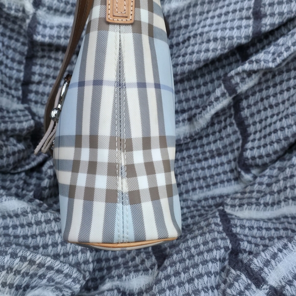 House Check Shoulder Bag Blue Burberry Purse - Picture 8 of 13